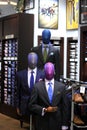 Men`s suit store display Royalty Free Stock Photo