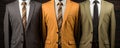 Men\'s suits in a fashion store