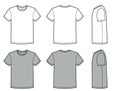 Men`s t shirt for Template. Vector fashion casual clothes for men flat style illustration isolated on white
