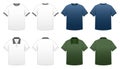 Men's T-shirt Templates-Series 2 Royalty Free Stock Photo