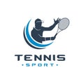 Men`s tennis sports logo