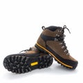 Men`s trekking boots brown. Made from nubuck and vinyl.