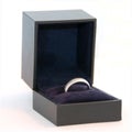 Men's wedding ring (white gold or platinum)