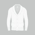 Men`s white cardigan