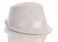 Men's white dress hat Royalty Free Stock Photo
