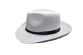 Men`s white hat isolated on white background Royalty Free Stock Photo