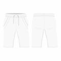 Men`s white sport shorts Royalty Free Stock Photo