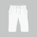 Men`s white sport shorts Royalty Free Stock Photo