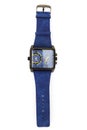 Men`s wristwatch on white background Royalty Free Stock Photo