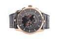Men`s wristwatch on white background Royalty Free Stock Photo
