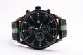 Men`s wristwatch on a white background Royalty Free Stock Photo