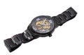 Men`s wristwatch on a white background Royalty Free Stock Photo