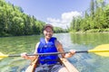 Men sea kayaking Royalty Free Stock Photo