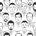 Men seamless pattern vector Royalty Free Stock Photo