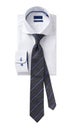 Men shirt clothing with tie isolated on white Royalty Free Stock Photo