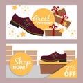 Men summer dark red shoe flyer