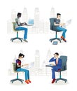 Men Sitting in the Office2 Royalty Free Stock Photo