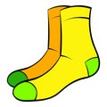 Men socks icon cartoon