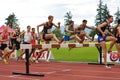 Men Steeplechase race Royalty Free Stock Photo