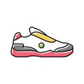 men tennis shoe color icon vector illustration Royalty Free Stock Photo