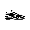 men tennis shoe glyph icon vector illustration Royalty Free Stock Photo