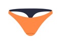 Men thongs, g-string underwear. Male panties, undergarment. Mens underpants, sexy underclothing model. Flat vector