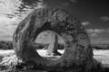 Men-an-Tol ancient stones Royalty Free Stock Photo