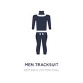 men tracksuit icon on white background. Simple element illustration from Fashion concept