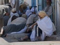 Men in traditional arabic dress , Tunisia