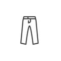 Men Trousers line icon Royalty Free Stock Photo