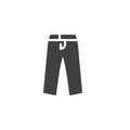 Men Trousers vector icon Royalty Free Stock Photo