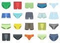 Men underpants vector design illustration isolated on white background Royalty Free Stock Photo