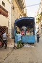 Men unloading truck Havana Royalty Free Stock Photo
