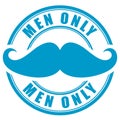 Men only vector sign Royalty Free Stock Photo
