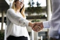Men Women Business Agreement Hands Shake Royalty Free Stock Photo