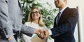 Men Women Business Agreement Hands Shake Royalty Free Stock Photo