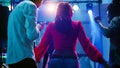 Men and women dancing at nightclub Royalty Free Stock Photo