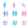 Men and women relationship symbols