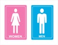 Men Women restroom sign