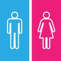 Men and Women toilet sign great for any use. Vector EPS10.