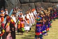 Men And Women In Traditional Costume Inti Raymi Festival