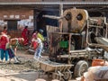 Construction Work - Bhaktapur, Nepal Royalty Free Stock Photo