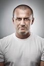 Menacing man portrait Royalty Free Stock Photo