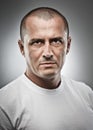 Menacing man portrait Royalty Free Stock Photo