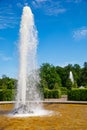 Menager fountain in in the western path of Lower park of Peterhof. Royalty Free Stock Photo