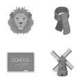 Menagerie, education and other monochrome icon in cartoon style.clothing, agriculture icons in set collection.