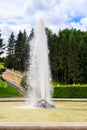 Menagerie fountain in Lower park of Peterhof in St. Petersburg, Russia