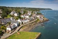 The Menai Strait with the samll town of Menai Bridge