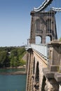 The Menai Strait Telford Bridge near the small town of Menai Bridge