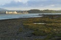 Menai Straits and Caernarfon at Sunset Royalty Free Stock Photo